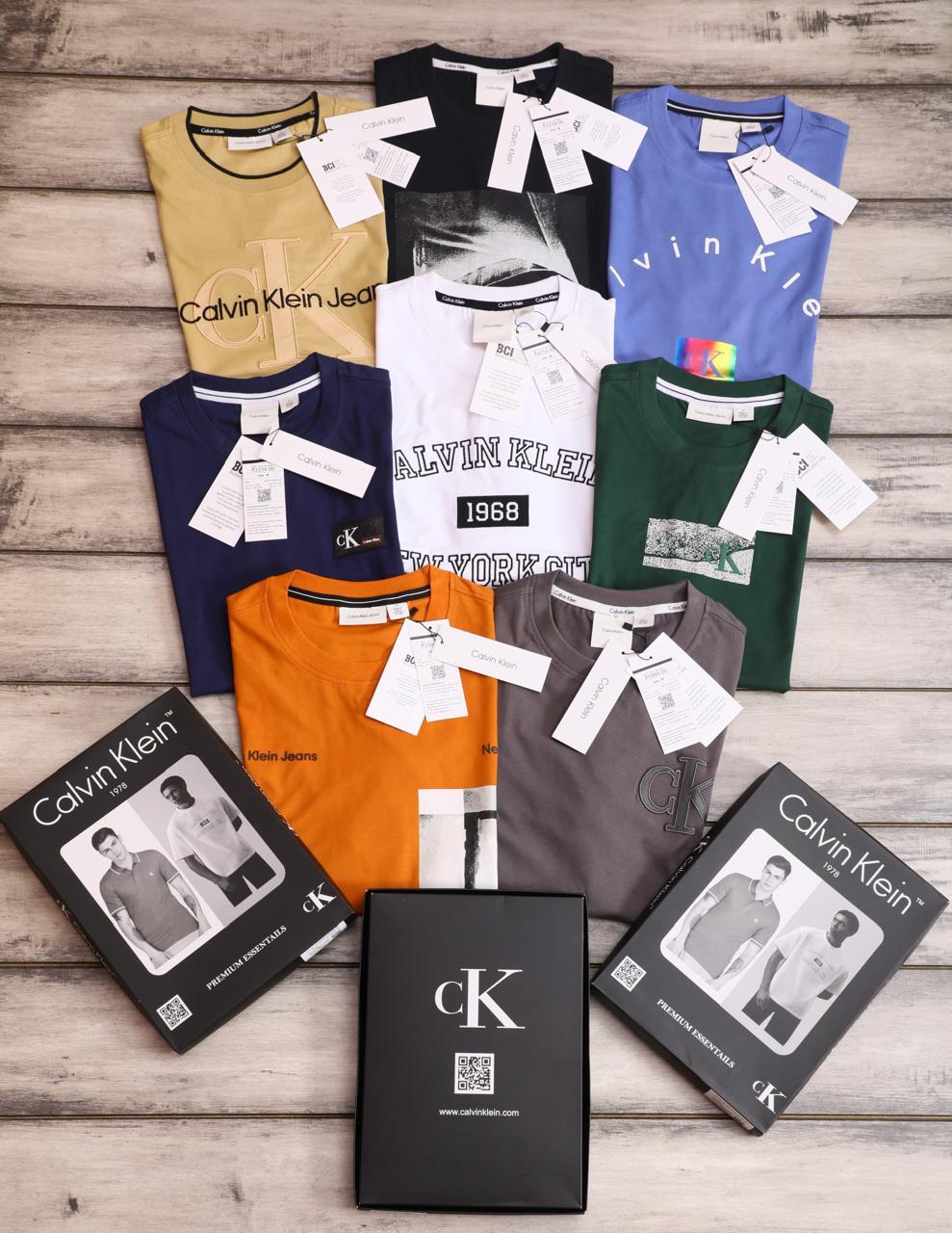 CALVIN KLEIN R-Neck T-Shirts