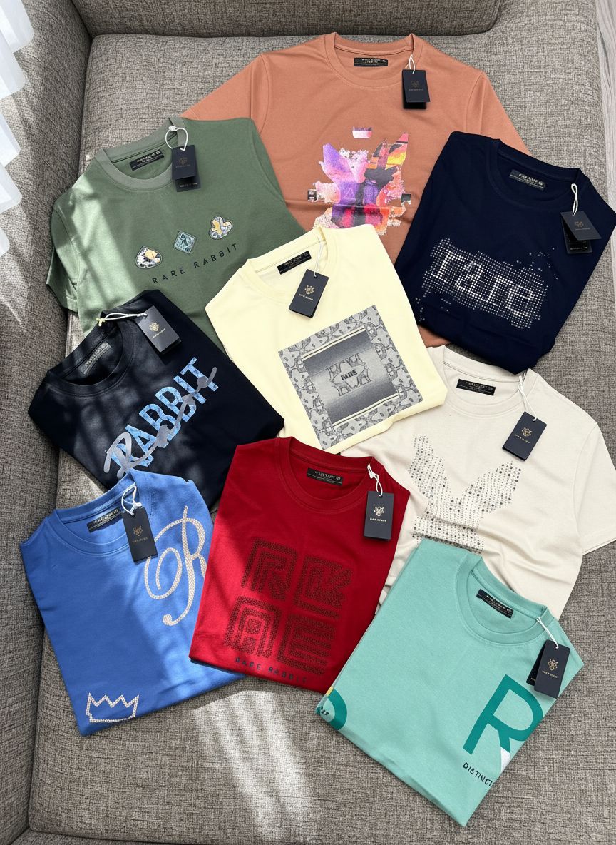 RARE RABBIT Crew Neck T-Shirt