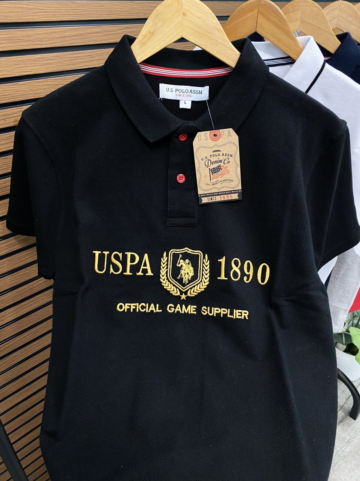 US POLO ASSN Black Polo T-Shirt